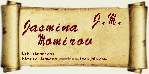 Jasmina Momirov vizit kartica